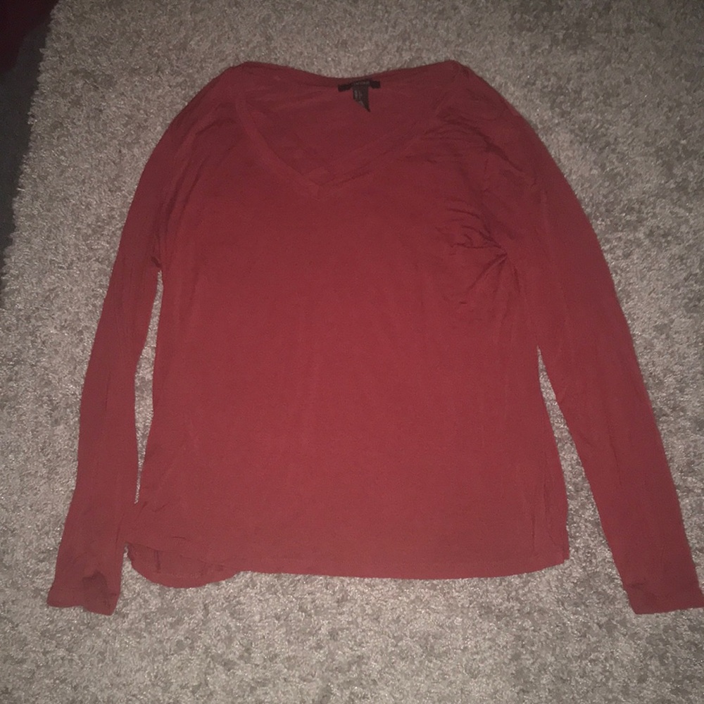 Red long sleeve shirt